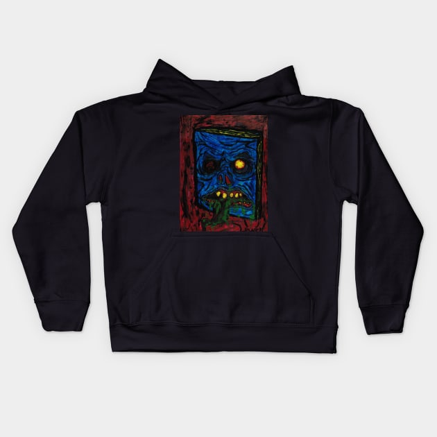 Necronomicon Kids Hoodie by lowen morrison